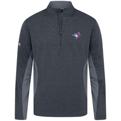 Toronto Blue Jays Levelwear Waffle Insignia 2.0 Quarter-Zip Pullover Top - Gray Pullover