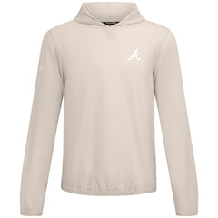 Atlanta Braves Levelwear Action Insignia 2.0 Pullover Hoodie - Khaki Hoodies
