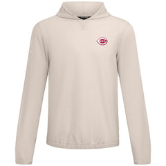 Cincinnati Reds Levelwear Action Insignia 2.0 Pullover Hoodie - Khaki Hoodies