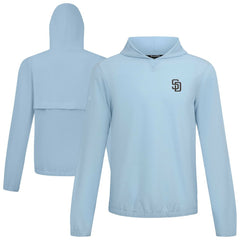 San Diego Padres Levelwear Action Insignia 2.0 Pullover Hoodie - Light Blue Hoodies