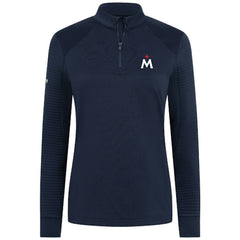 Minnesota Twins Levelwear Women's Power Insignia 2.0 Quarter-Zip Pullover Top - Navy Pullover