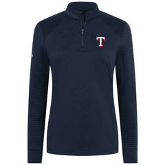 Texas Rangers Levelwear Women's Power Insignia 2.0 Quarter-Zip Pullover Top - Navy Pullover