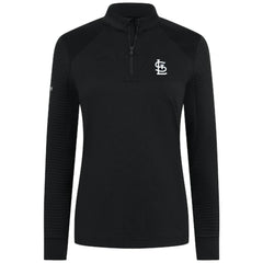 St. Louis Cardinals Levelwear Women's Power Insignia 2.0 Quarter-Zip Pullover Top - Black Pullover