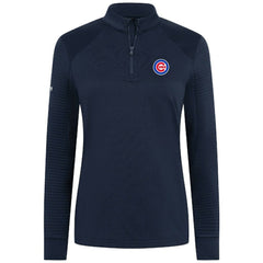 Chicago Cubs Levelwear Women's Power Insignia 2.0 Quarter-Zip Pullover Top - Navy Pullover