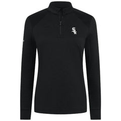 Chicago White Sox Levelwear Women's Power Insignia 2.0 Quarter-Zip Pullover Top - Black Pullover