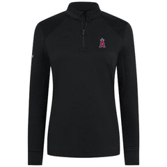 Los Angeles Angels Levelwear Women's Power Insignia 2.0 Quarter-Zip Pullover Top - Black Pullover