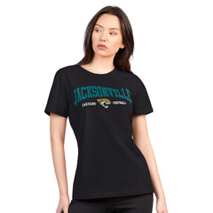Jacksonville Jaguars G-III 4Her by Carl Banks Women's Super-Slim Lightweight Winning Crew T-Shirt Black