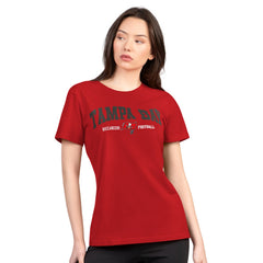 Tampa Bay Buccaneers G-III 4Her by Carl Banks Women's Super-Slim Lightweight Winning Crew T-Shirt Red