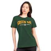 Green Bay Packers G-III 4Her by Carl Banks Women's Super-Slim Lightweight Winning Crew T-Shirt Green