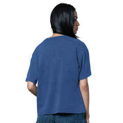 New York Giants Starter Women's Oversized Hall of Fame T-Shirt Heather Royal