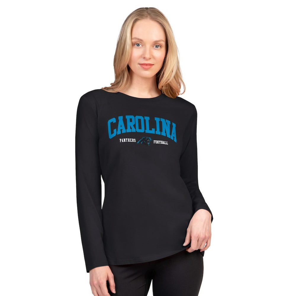 Carolina Panthers G-III 4Her by Carl Banks Women's Best Play Long Sleeve T-Shirt Black