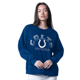 Indianapolis Colts G-III 4Her by Carl Banks Women's Oversized Feud Sweatshirt Royal