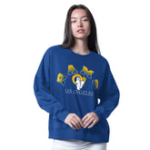 Los Angeles Rams G-III 4Her by Carl Banks Women's Oversized Feud Sweatshirt Royal
