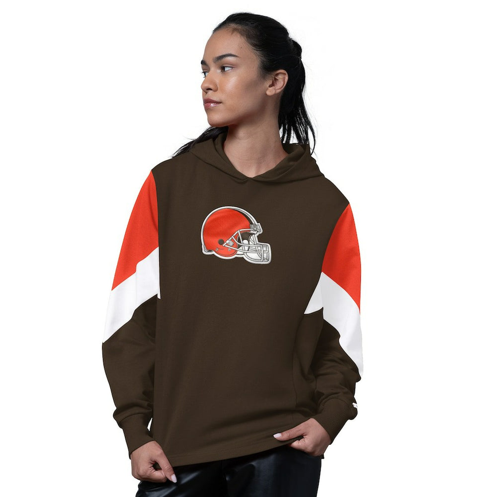 Cleveland Browns Starter Women's Scrimmage Hoodie Brown