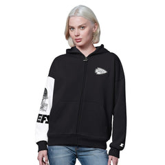 Kansas City Chiefs Starter Women's 4th Down Full-Zip Hoodie Black