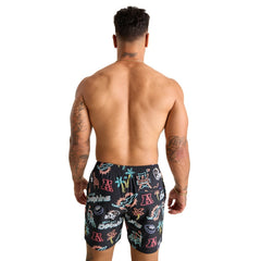 Miami Dolphins Chubbies The Neon 5.5" Classic Lined Swim Trunks Black