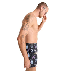 Minnesota Vikings Chubbies The Neon 5.5" Classic Lined Swim Trunks Black