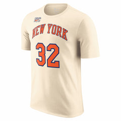 Karl-Anthony Towns New York Knicks Unisex 2025/26 City Edition Name & Number T-Shirt Cream