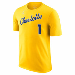 LaMelo Ball Charlotte Hornets Jordan Brand Unisex 2025/26 City Edition Name & Number T-Shirt Yellow