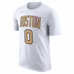 Jayson Tatum Boston Celtics Unisex 2025/26 City Edition Name & Number T-Shirt White