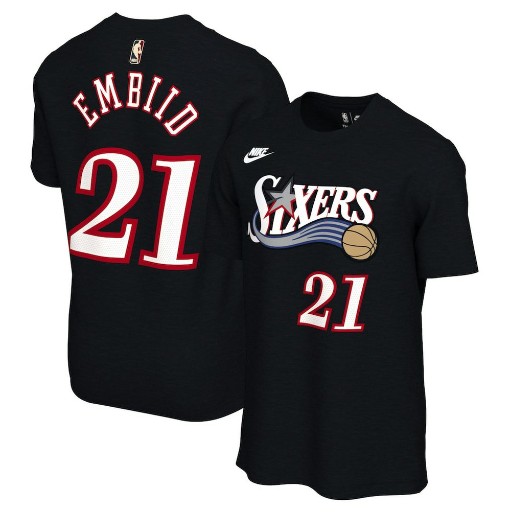 Joel Embiid Philadelphia 76ers Unisex Name & Number T-Shirt Classic Edition Black