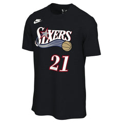 Joel Embiid Philadelphia 76ers Unisex Name & Number T-Shirt Classic Edition Black