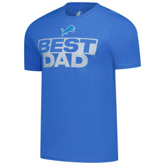 Detroit Lions Best Dad Father's Day T-Shirt Blue