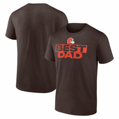 Cleveland Browns Best Dad Father's Day T-Shirt Brown