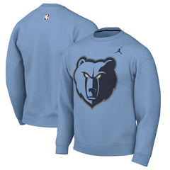 Memphis Grizzlies Jordan Brand Statement Edition Sweatshirt Light Blue