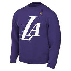 Los Angeles Lakers Jordan Brand Statement Edition Sweatshirt Purple