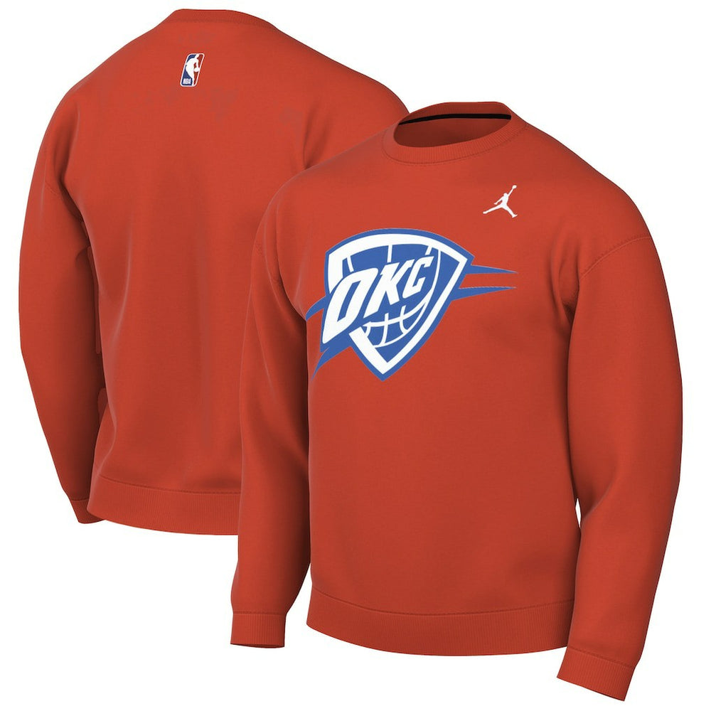 Oklahoma City Thunder Jordan Brand Statement Edition Sweatshirt Orange