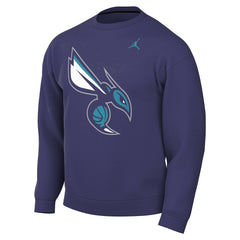 Charlotte Hornets Jordan Brand Statement Edition Sweatshirt Purple