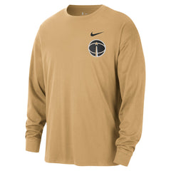 Washington Wizards 2025/26 City Edition Remix Essential Logo Long Sleeve T-Shirt Gold