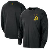 Los Angeles Lakers 2025/26 City Edition Remix Essential Logo Long Sleeve T-Shirt Black