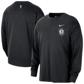 Brooklyn Nets 2025/26 City Edition Remix Essential Logo Long Sleeve T-Shirt Black