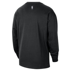 Brooklyn Nets 2025/26 City Edition Remix Essential Logo Long Sleeve T-Shirt Black