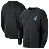 Miami Heat 2025/26 City Edition Remix Essential Logo Long Sleeve T-Shirt Black