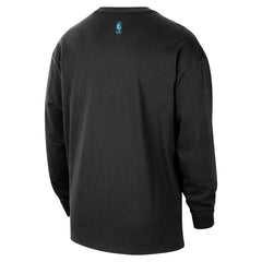 Miami Heat 2025/26 City Edition Remix Essential Logo Long Sleeve T-Shirt Black