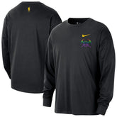 Denver Nuggets 2025/26 City Edition Remix Essential Logo Long Sleeve T-Shirt Black