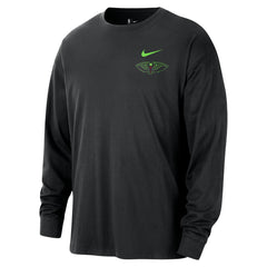 New Orleans Pelicans 2025/26 City Edition Remix Essential Logo Long Sleeve T-Shirt Black