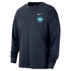 Oklahoma City Thunder 2025/26 City Edition Remix Essential Logo Long Sleeve T-Shirt Navy