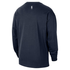 Oklahoma City Thunder 2025/26 City Edition Remix Essential Logo Long Sleeve T-Shirt Navy