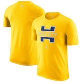 Charlotte Hornets Jordan Brand 2025/26 City Edition Remix Essential Logo T-Shirt Yellow