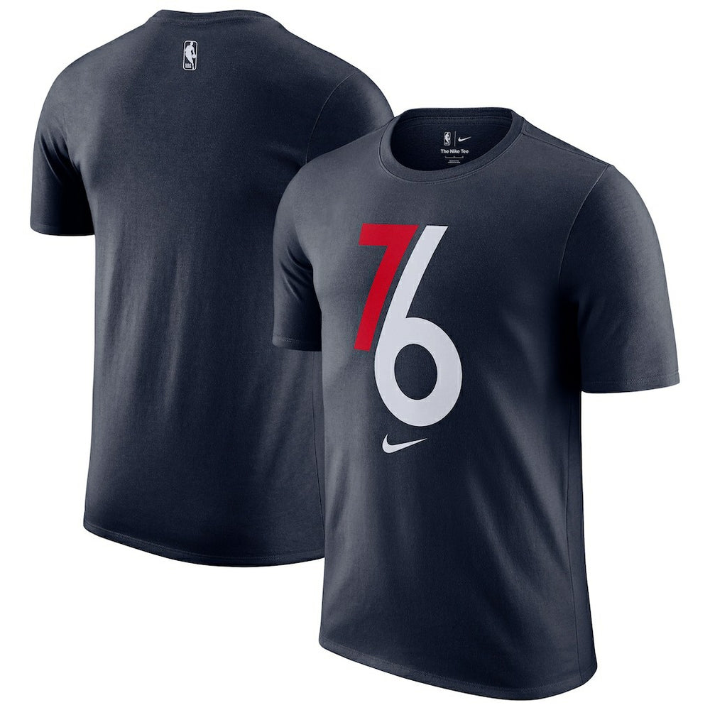Philadelphia 76ers 2025/26 City Edition Remix Essential Logo T-Shirt Navy