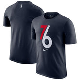 Philadelphia 76ers 2025/26 City Edition Remix Essential Logo T-Shirt Navy