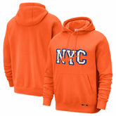 New York Knicks 2025/26 City Edition Essential Logo Remix Hoodie Orange