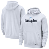 Memphis Grizzlies 2025/26 City Edition Essential Remix Club Hoodie White