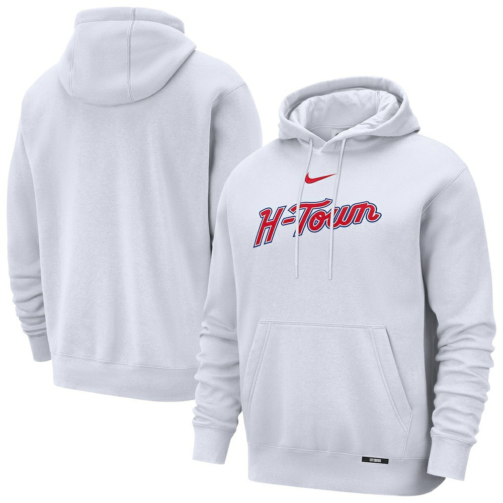Houston Rockets 2025/26 City Edition Essential Remix Club Hoodie White