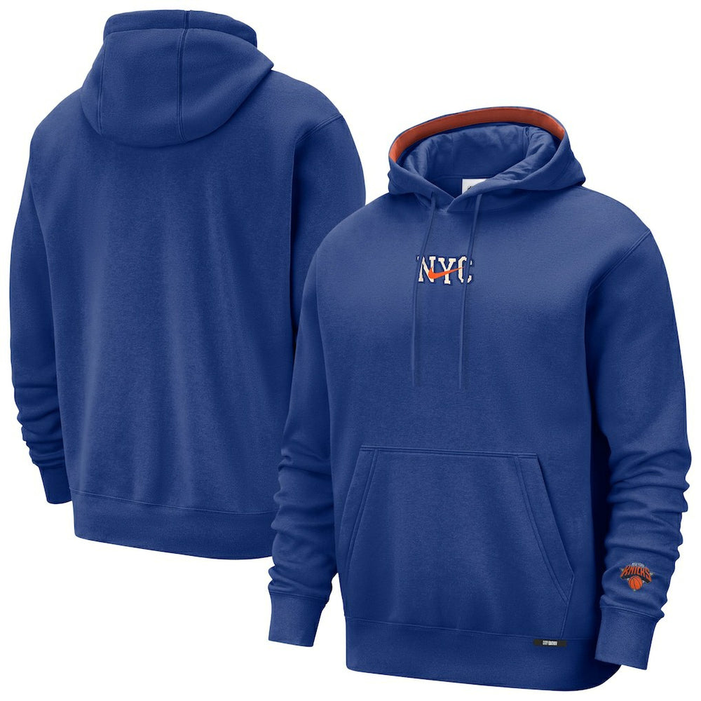New York Knicks 2025/26 City Edition Courtside Remix Premium Hoodie Blue