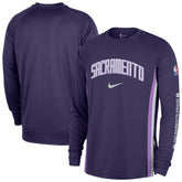 Sacramento Kings 2025/26 City Edition Authentic Pregame Dri-FIT Long Sleeve Shooting T-Shirt Purple